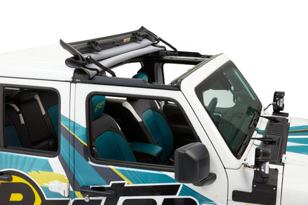 Bestop 20-26 Jeep Gladiator / 18-26 Wrangler JL Sunrider For Hardtop (Black Diamond)