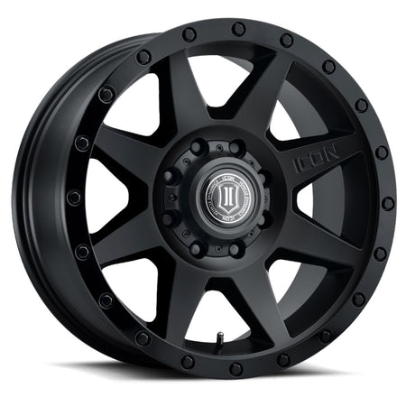 ICON Rebound 20x9 / 8x6.5in / 12mm / 5.5in BS Double Black Wheel