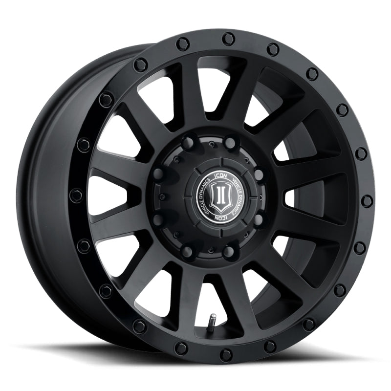ICON Compression HD 18x9 / 8x180 / 12 mm / 5.5in BS Double Black Wheel