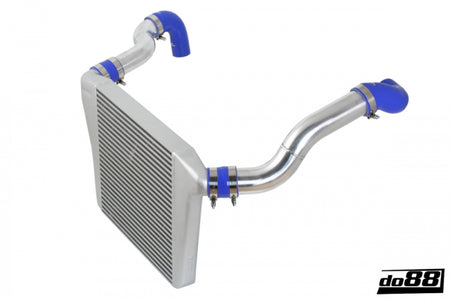 do88 81-98 Volvo 740/940 Turbo (76mm Throttle) BigPack Intercooler Kit w/Black Hoses