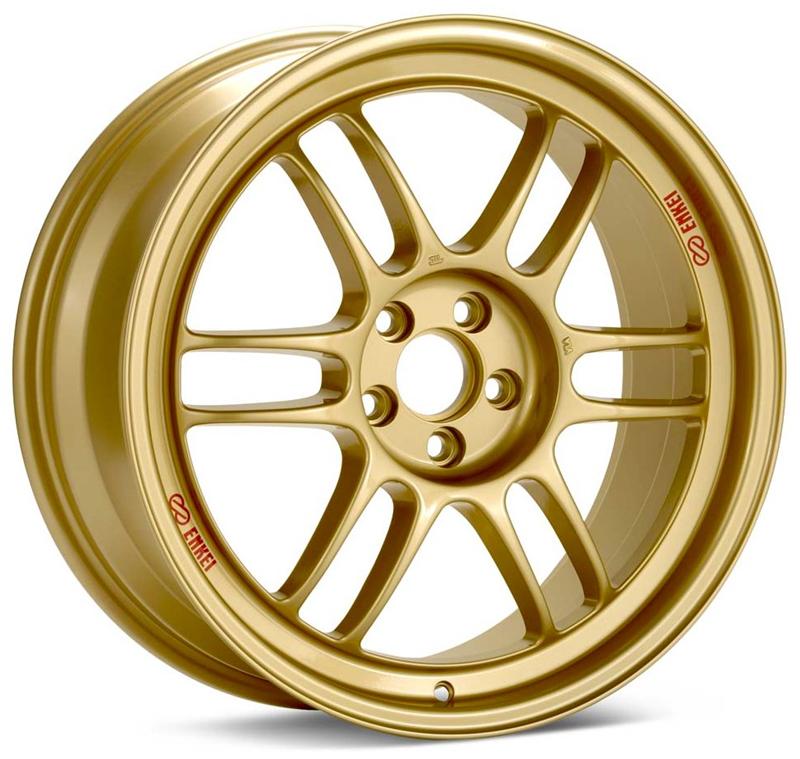 Enkei RPF1 17x8 5x114.3 45mm Offset 73mm Bore Gold Wheel 05-07 STI/06-10 Civic Si