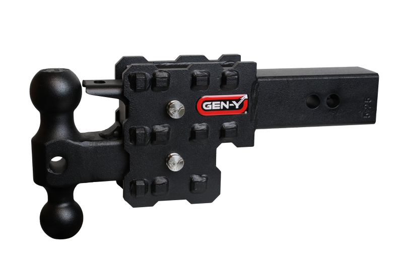 Gen-Y Phantom-X 2.5in Solid Shank 2.5in Drop 1.6K TW 16K Hitch w/GH-051 & GH-032 (No Flat Towing)