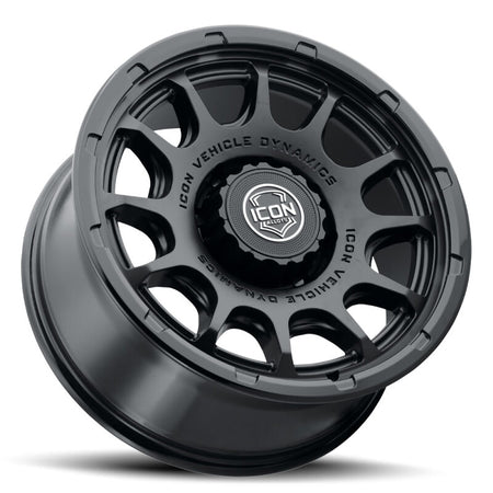 ICON Alloys Rancho 20x9 / 8x6.5 / 12mm / 5.5in BS DBL Black Wheel