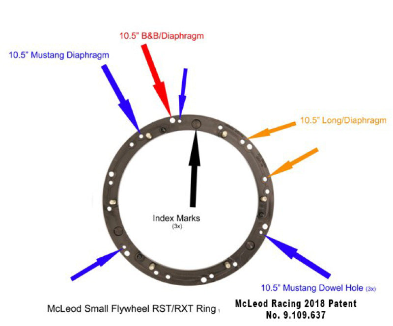 McLeod Racing RST HD Twin - For Small Diameter Flywheel - Black Ring - 1-1/8 x 26 Spline
