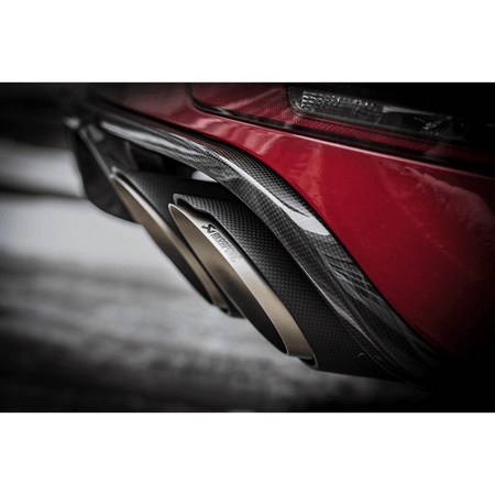 Akrapovic 2014 Porsche Macan Turbo (95B) Evolution Line Cat Back (Titanium) w/ Carbon Fiber Tips