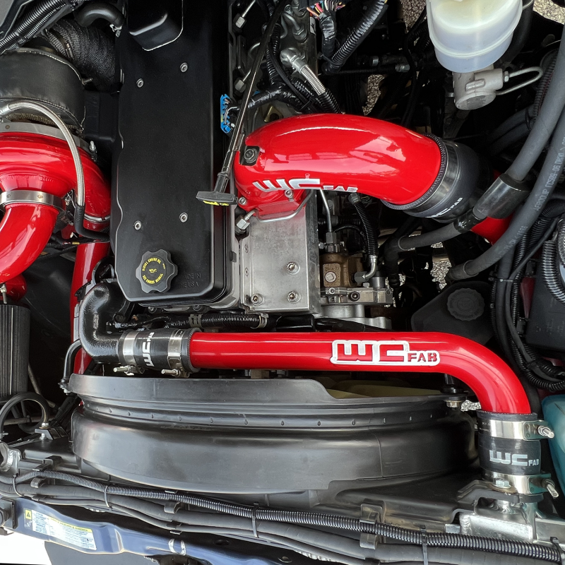 Wehrli 03-09 Cummins 5.9L/6.7L Upper Coolant Pipe - Cat Yellow