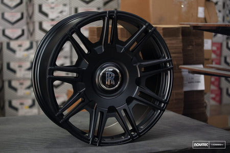 Vossen x Novitec SP2 23x10 - 5x112 BP - ET25 - Satin Black Rolls-Royce Cullinan/Phantom Front Wheel