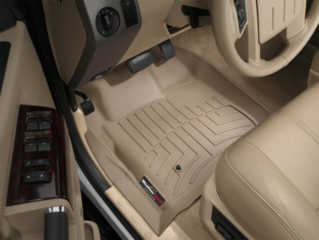 WeatherTech 08-10 Ford F250/F350/F450/F550 Super Duty Regular Cab Front FloorLiner - Tan