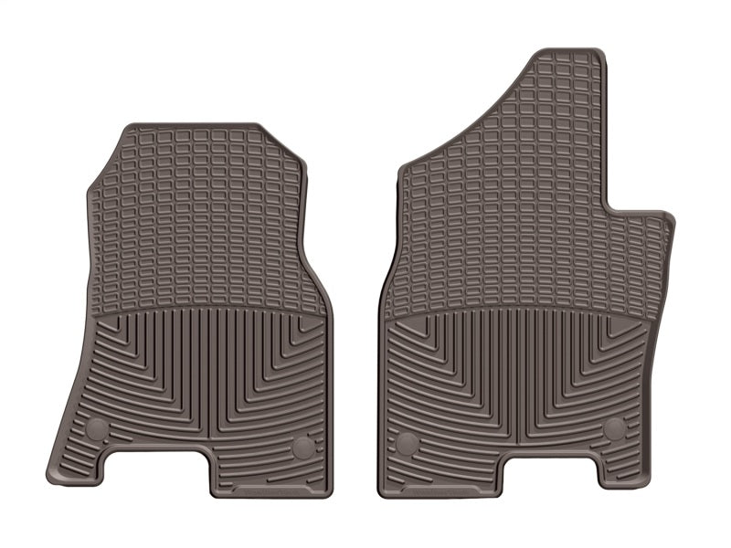 WeatherTech 2019+ Dodge Ram Truck 1500 Front Rubber Mats - Cocoa