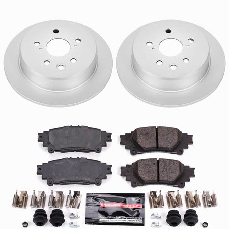 Power Stop 14-15 Lexus IS250 Rear Z23 Coated Brake Kit