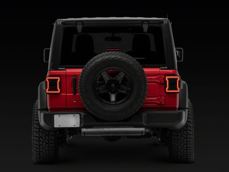 Raxiom 18-26 Jeep Wrangler JL LED Tail Lights- Red Housing- Smoked Lens