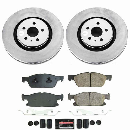 Power Stop 17-19 Ford Fusion Front Z23 Coated Brake Kit