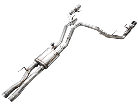 AWE Gen 3 Raptor SwitchPath Exhaust  - Chrome Silver Tips
