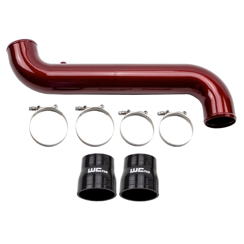 Wehrli 11-16 GM Duramax LML Passenger Side 3.5in Intercooler Pipe - Cat Yellow