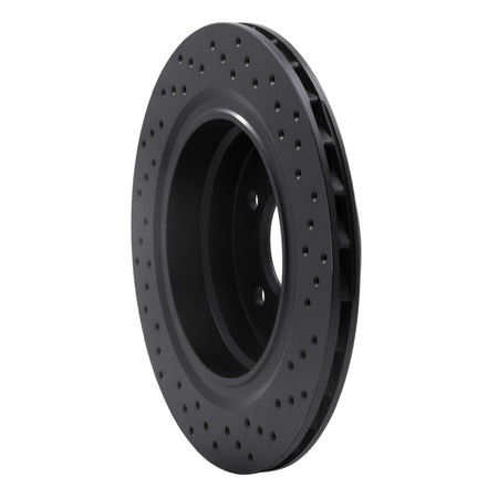 R1 95-99 BMW M3 E36 Rear Right Drilled Black Brake Rotor