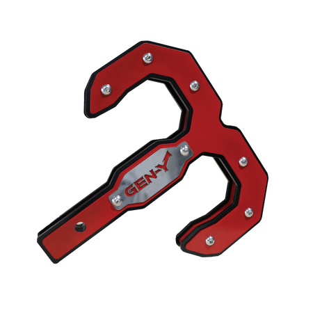 Gen-Y Hulk 2.5 21K Tow Hook 2.5in Shank - Black/Red