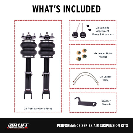 Air Lift Performance 16-17 Lexus 200T / 15-22 Lexus RC 350 / 13-21 Lexus GS 350 Front Kit