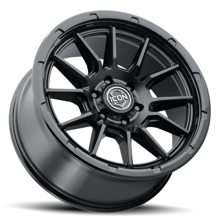 ICON Alloys Cajon 20x9 / 6x5.5 / 0mm / 5in BS Double Black Wheel