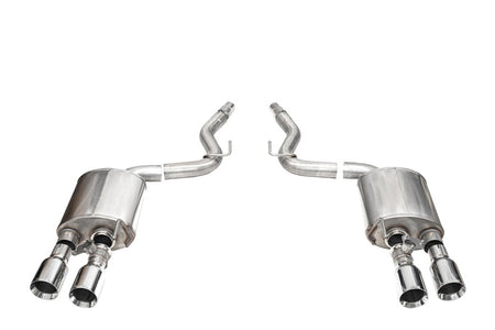 Corsa 24+ Ford Mustang Dark Horse 5.0L 3in Dual Rear Axle-Back w/Twin 4.5in Polish Straight Tips