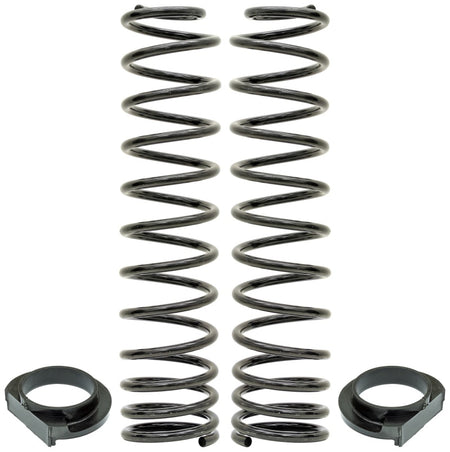 RockJock JL Front Coil Springs 4in Lift w/ Urethane Isolators Pair