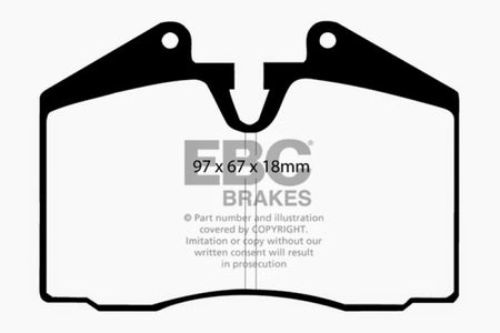 EBC 89-95 Ferrari 348 3.4 Yellowstuff Front and Rear Brake Pads