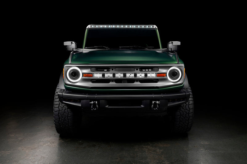 Oracle 2021+ Ford Bronco Oculus Bi-LED Projector Headlights - Amber/White Switchback