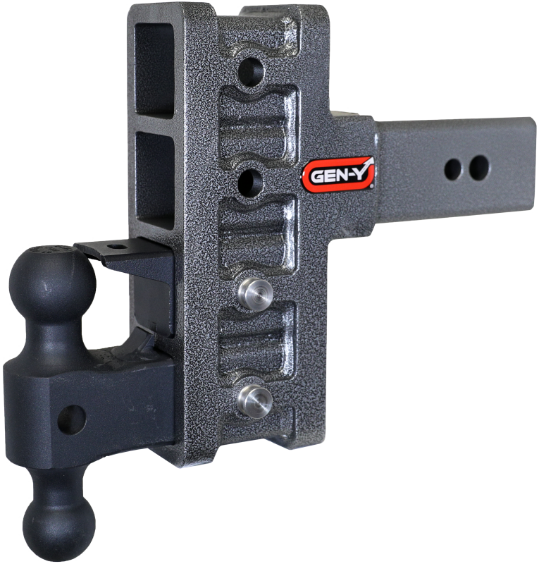 Gen-Y Mega Duty 3in Shank 6in Offset Drop 32K Hitch w/GH-0161 Dual-Ball/GH-0162 Pintle Lock
