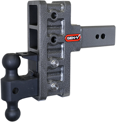 Gen-Y Mega Duty 3in Shank 6in Offset Drop 32K Hitch w/GH-0161 Dual-Ball/GH-0162 Pintle Lock