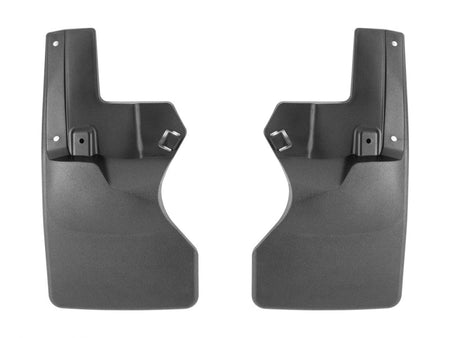 WeatherTech 20-24 Jeep Gladiator Sport/Sport S w/Max Tow Pkg No Drill Rear MudFlaps - Black