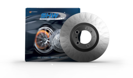 SHW 19-23 Porsche Cayenne S Left Front Smooth Monobloc Brake Rotor (9Y0615301A)
