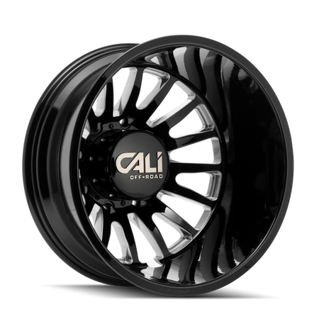 Cali Off-Road 9110D Summit Dually 22x8.25 / 8x165.1 BP / -232mm OS / 121.3mm Hub Gls Blk Mill Wheel