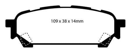 EBC 04-06 Saab 9-2X 2.0 Turbo Redstuff Rear Brake Pads