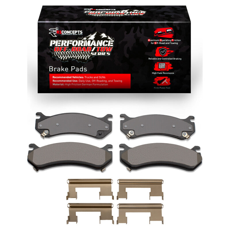 R1 1999-2013 Cadillac Escalade ESV Front/Rear Performance Off-Road/Tow Brake Pads & Hardware Kit