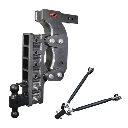 Gen-Y The Boss Torsion-Flex 2.5in Receiver 21in Drop Hitch w/Dual-Ball/Pintle Lock/Stab Kit