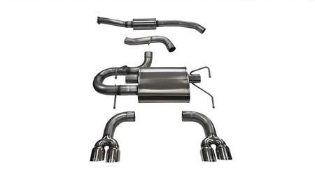 Corsa 2008-2014 Subaru Impreza Hatchback STI 2.5L Turbo Manual Polished Sport Cat-Back Exhaust