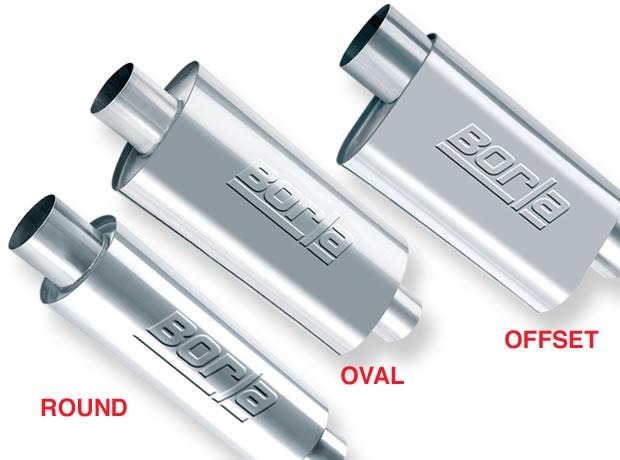 Borla XR-1 Racing Sportsman 3.5 inch Center-Center 15in x 5in Round Muffler
